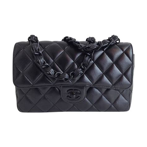 black chanel bag with black chain|chanel black bags classic quilted.